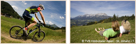 Mountainbiken und Natur in den Kitzbüheler Alpen-St. Johann in Tirol