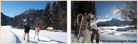 Langlaufen und Rodeln in der Naturparkregion Reutte