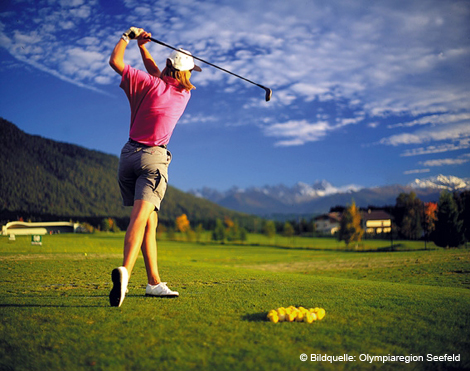 Golfen in der Olympiaregin Seefeld im Urlaub