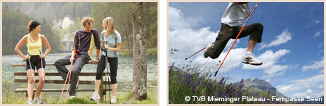 Nordic Walking in der Ferienregion Mieminger Plateau und Fernpass Seen