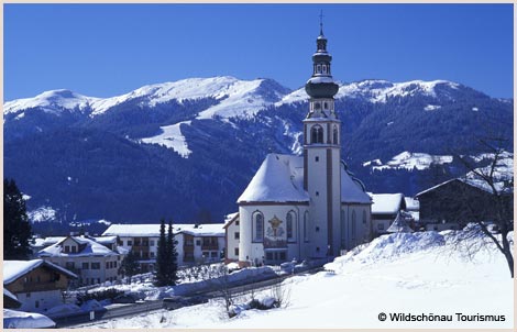 Oberau mit Schatzberg in der Wildschönau in Tirol
